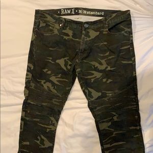Raw X Camouflage Jeans